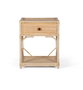 GINER Y COLOMER Table de Noche en Rotin Naturel - Buffet de Chevet avec Dimensions 50x40x60 cm, Meuble de Chambre sans Montage